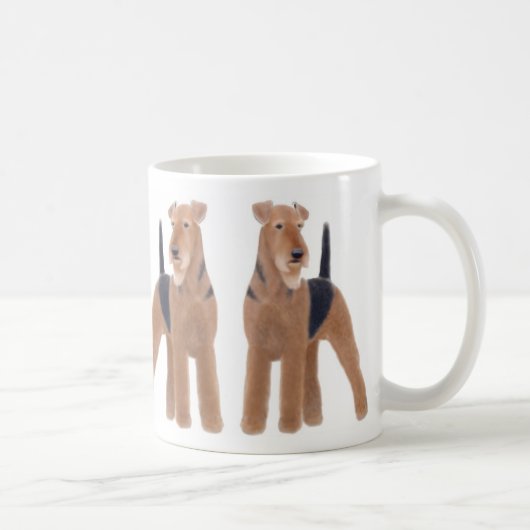 Airedale-Terrier-Tasse Kaffeetasse (Rechts)