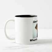 Airedale-Terrier-Tasse Zweifarbige Tasse (Links)
