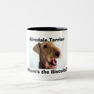 Airedale-Terrier-Tasse Zweifarbige Tasse