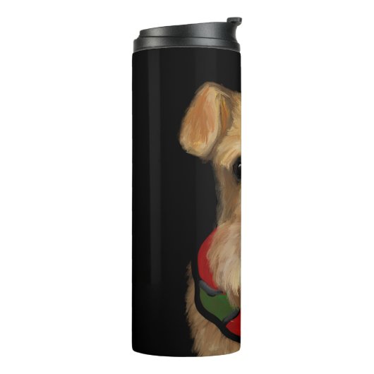 Airedale Terrier Thermosbecher (Nach links gedreht)