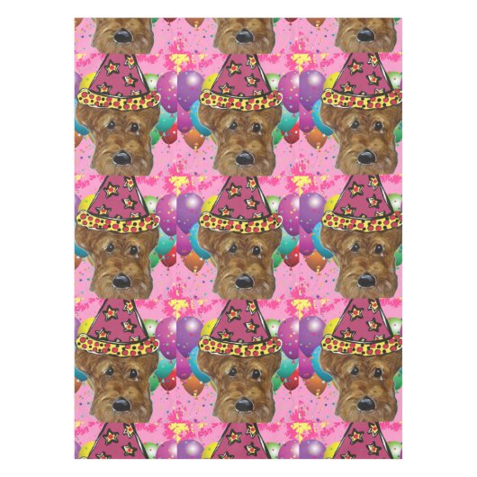 AIREDALE TERRIER TISCHDECKE (Vorderseite)