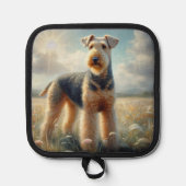 Airedale Terrier Topflappen (Vorderseite)
