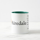 Airedale Terrier Trivia Tasse (Zentrum)