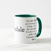 Airedale Terrier Trivia Tasse (VorderseiteRechts)