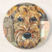 AIREDALE TERRIER UNTERSETZER (Vorne)