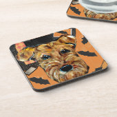 AIREDALE TERRIER UNTERSETZER (Linke Seite)