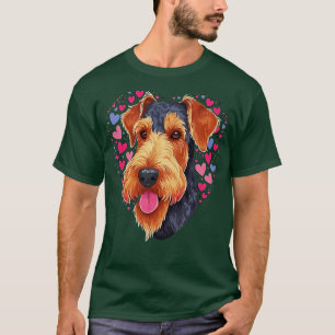 Airedale Terrier Valentine Day T-Shirt
