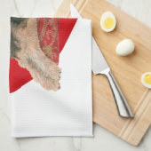 Airedale Terrier Valentine Küchentuch (Viertel Falte)