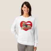 Airedale Terrier Valentine T-Shirt (Vorne ganz)