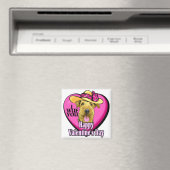 Airedale Terrier Valentines Magnet (In Situ (Geschirrspüler))