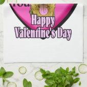 Airedale Terrier Valentinstag Geschirrtuch (Gefaltet)