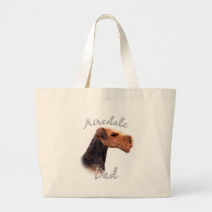 Airedale Terrier Vater 2 Jumbo Stoffbeutel