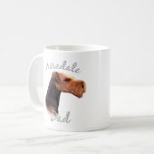 Airedale Terrier Vater 2 Kaffeetasse (Vorderseite Links)