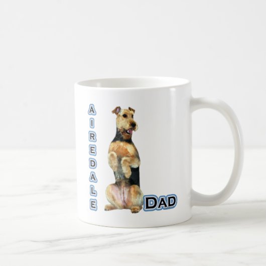 Airedale Terrier Vater 4 Kaffeetasse (Rechts)