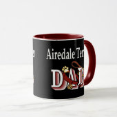 Airedale Terrier Vater Apparel Geschenke Tasse (VorderseiteRechts)