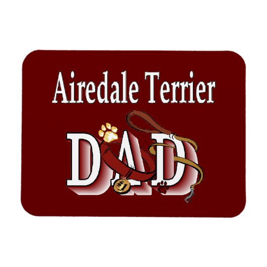 Airedale Terrier Vater Magnet (Horizontal)