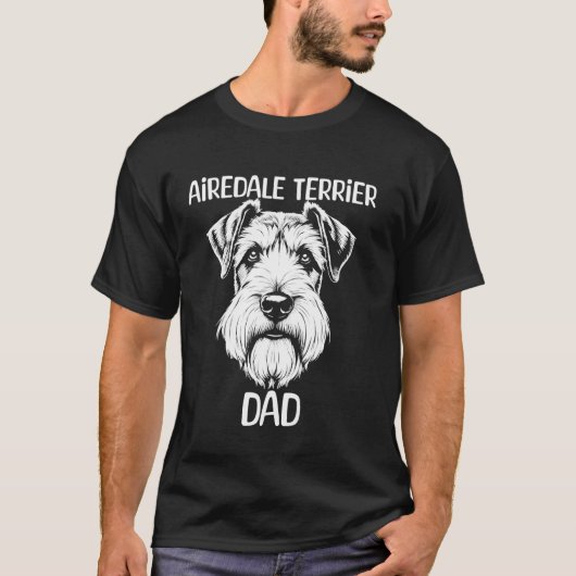 Airedale Terrier Vater T-Shirt (Vorderseite)