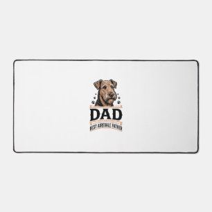 Airedale Terrier Vater Vintage Hund Vater Shirt_1 Schreibtischunterlage