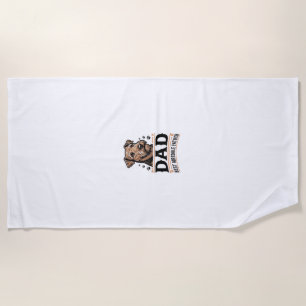 Airedale Terrier Vater Vintage Hund Vater Shirt_1 Strandtuch