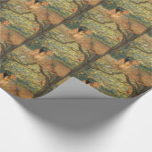 Airedale Terrier Vogelbeobachtung Geschenkpapier (Ecke)