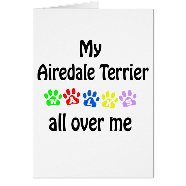 Airedale Terrier Walks Design (Vorne)