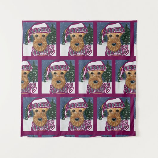 AIREDALE TERRIER WANDTEPPICH (Vorderseite)