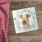 Airedale Terrier Watercolor Keramik Tile Fliese