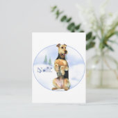 Airedale Terrier Weihnachten (Stehend Vorderseite)