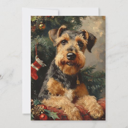 Airedale Terrier Weihnachten (Vorderseite)