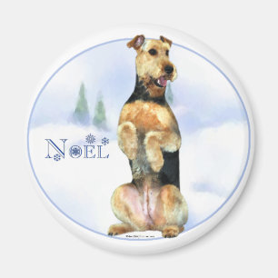 Airedale Terrier Weihnachten Magnet