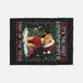 Airedale Terrier Weihnachtsbaum Dekorationen Dog L Fleecedecke (Vorderseite (Horizontal))