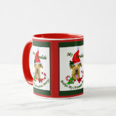 Airedale Terrier Weihnachtsgeschenke Tasse (Vorderseite Links)