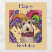 Airedale Terrier  Weinetikett (Einzelnes Label)