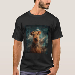 Airedale Terrier Weltraum T-Shirt