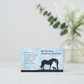 Airedale Terrier Western Silhouette Custom Profile Visitenkarte (Stehend Vorderseite)