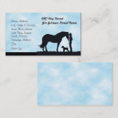 Airedale Terrier Western Silhouette Custom Profile Visitenkarte (Vorne/Hinten)