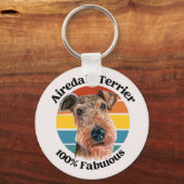 Airedale Terrier witziger Zitat Schlüsselanhänger (Vorderseite)