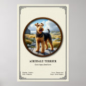 Airedale Terrier Zoology Series Poster (Vorne)