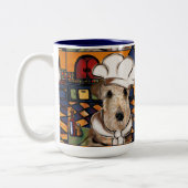 AIREDALE TERRIER ZWEIFARBIGE TASSE (Links)
