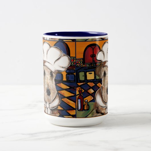 AIREDALE TERRIER ZWEIFARBIGE TASSE (Mittel)