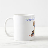 Airedale Terriers American Flag Kaffeetasse (Links)