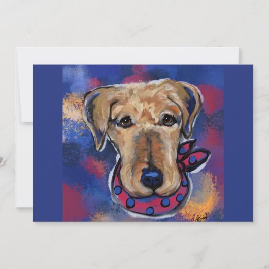 Airedale Terriers Feiertagskarte (Vorderseite)