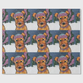 Airedale Terriers Geschenkpapier (Flach)