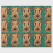 Airedale Terriers Geschenkpapier (Flach)