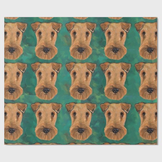 Airedale Terriers Geschenkpapier (Flach)