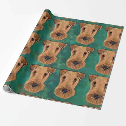 Airedale Terriers Geschenkpapier (Ungerollt)