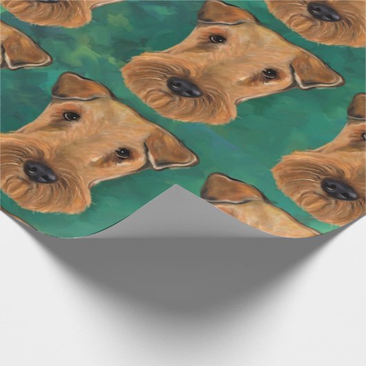 Airedale Terriers Geschenkpapier (Ecke)