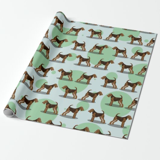 Airedale Terriers Geschenkpapier (Ungerollt)