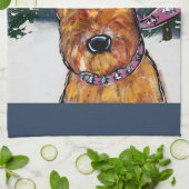 Airedale Terriers Geschirrtuch (Gefaltet)