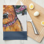 Airedale Terriers Geschirrtuch (Viertel Falte)